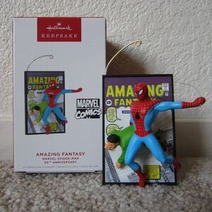 Amazing Fantasy Marvel Spider-Man 60th Anniversary 2022 Hallmark ornament